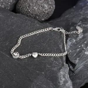 체인 하트 추천제품 스마일 Bc 굵은 인기템 팔찌 시후주얼리 순은