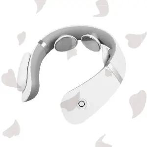 목 어깨 온열 저주파 휴대용 목걸이형 지압 안마기 충전식 스마트 케어 웨어러블 목부위 전용