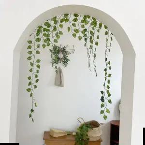 행잉조화 그리너리 나뭇잎 조화 인조 넝쿨 식물 가랜드/100cm