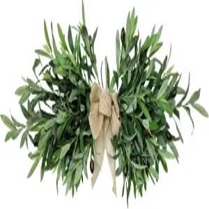 현관문 벽 명절 농가 홈 웨딩 가든을 위한 인공 봄 여름 장식용 24인치 플로럴 스웨그 그리너리