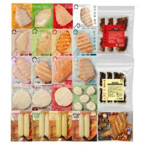 프리미엄 닭가슴살로 만든 맛닭 닭가슴살 스테이크 훈제 볼 소세지