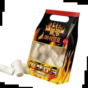캠핑장마시멜로우 캠핑장 불멍 마쉬멜로 스모어쿠키 스틱포함 400g 1P