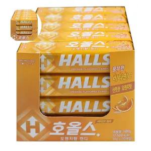 캔디 호올스 오렌지향 1박스 오렌지 호올스 목캔디 향