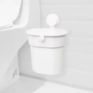 강력 부착 화장실 미니 원터치 벽걸이 휴지통 쓰레기통