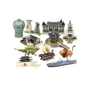 3D 입체퍼즐 종이퍼즐 교육완구 거북선 다보탑 공룡