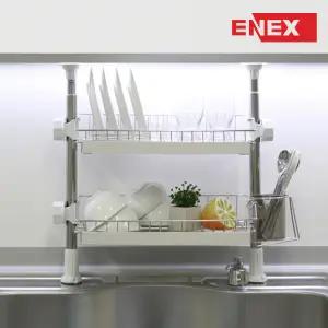 에넥스 에니 로얄 기둥식 2단 식기건조대 싱크대선반