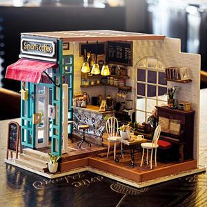 로보타임 DIY  미니어쳐 하우스 ROBOTIME DG109 사이먼 커피숍 커피샵