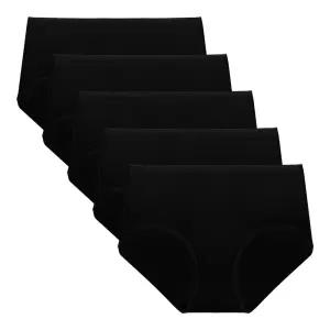 아이엠속옷 밤부모달 데일리 팬티 5p 얇고부드러운 여성 빅사이즈 삼각 팬티