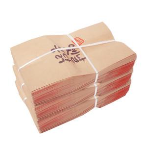 내유 옛날통닭봉투(대) 300장-크라프트 치킨봉투 포장