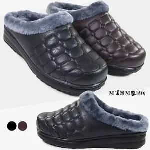 [뮤즈몰] DH말표퍼 / 남성 겨울 털슬리퍼/사무실/실내/사무용/방한/패딩/블로퍼/통굽/신발/털신발/털신
