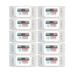 (유통기한26.12.17) 리꼬 손소독 티슈 20매x10개