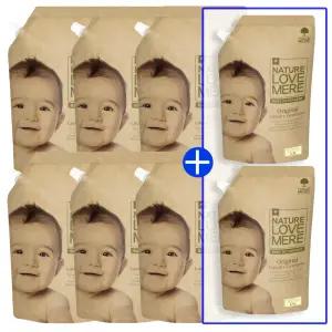 [6+2]네이쳐러브메레 아기세제 리필형 1300ml 6팩+[GIFT]아기세제 리필형 1300ml 2팩, 총8팩