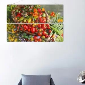 아트박스 꾸밈 nl576-멀티아크릴액자_그림같은과일들 2단대형)