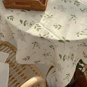 [한스갤러리]퓨어 린넨 방수 원형 사각 식탁보 테이블보