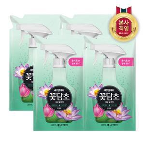 [엘지생활건강]샤프란 꽃담초 섬유탈취제 리필(연꽃) 320ml x 4개