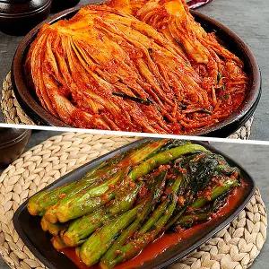 [지투지샵] 국내산 현진포기김치 10kg+갓김치 2kg