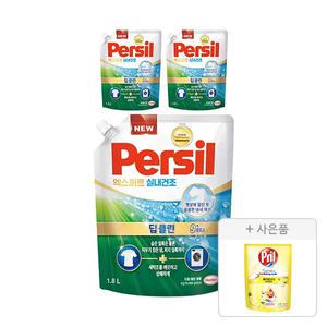 퍼실 엑스퍼트 실내건조 드럼/일반 겸용 1.8L, 3개+증정(프릴 시크릿 오브 베이킹소다 레몬 300ml, 1개)