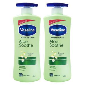 바세린 인텐시브 알로에 수드 로션 400ml 2개