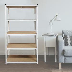 무볼트 철제선반 5단 앵글 베란다 조립선반 펜트리 FRCW5-10418(화이트) 페리코 창고