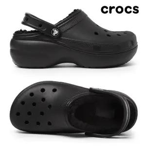 갤러리아 [크록스] 우먼스 클래식 플랫폼 라인드 클로그 207938-001