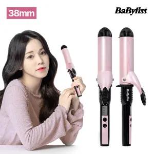 바비리스 봉 고데기 추 천 뿌리 볼륨 물결 아이롱 롤 웨이브 고대기 38m 2289K 핑크