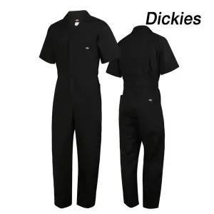 디키즈 점프수트 포플린 반팔 커버올 블랙 33999BK