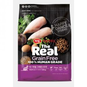 더리얼 캣 그레인프리 크런치 닭고기 시니어 (1.6kg) 고양이 노령묘사료