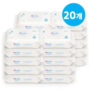 변기에 바로 버리는 모두의 비데물티슈 캡형 60매x20팩 / 70gsm