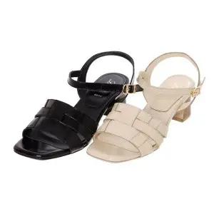 [NS홈쇼핑][소다] 소다제화 여성 컬러2종 가죽메쉬 스트랩샌들 ALD406[34385683]