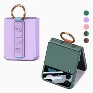 르랑 갤럭시 Z플립4 스트랩 링 케이스 B 제트 지플립flip 풀커버 슬림CC08I-14 z4 nfc 겔럭시 폴