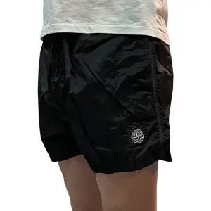 [명품] 23FW 로고 패치 메탈 스윔 팬츠 블랙 7915B0643 A0029