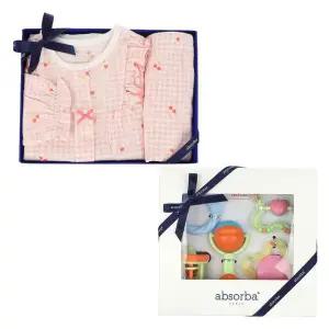 갤러리아 (압소바,말띠출산,백일,돌,내의세트)츄르내의+딸랑이5종세트(A1A-10