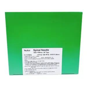 하코 스파이날니들 18G 89mm M Type 1개입 학코 척추마취용침