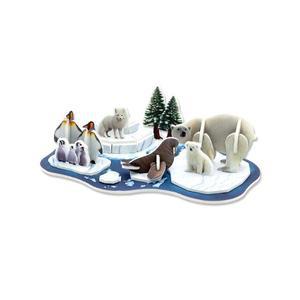 3D입체퍼즐 멸종위기동물 북극 남극 해양생물 모형 만들기