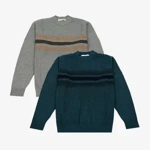 [대구백화점] [크로커다일]사선 조직 한기장패턴 모크넥 니트(CDAAAKR3313)