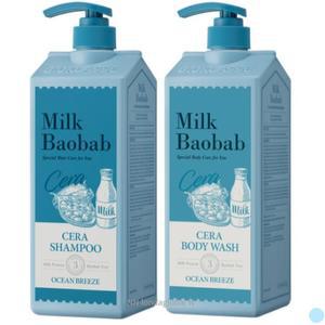 밀크바오밥 샴푸 바디워시 SET 오션브리즈향 1.2L 2개