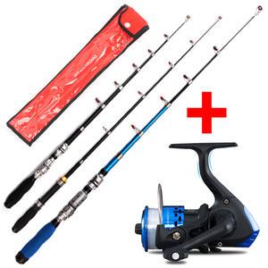 구멍치기 미니낚시대 100+2000번릴 민물 바다 루어 원투 휴대용 펜 미니 낚싯대 세트