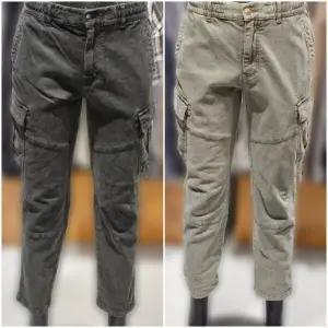 [버커루]남성 가먼트 스웨이드 스판 카고 밴딩 팬츠_US