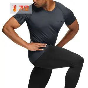 [테슬라] 방한 언더레이어 기모 라운드 반팔 TM-YUB59