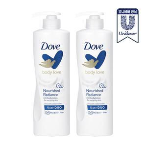 도브 바디러브 바디로션 너리쉬드 라디언스 400ml 2개