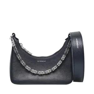 [중고명품] 블랙 문 컷 아웃 체인 호보 미니 숄더백