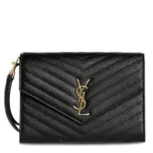 [생로랑]모노그램 마틀라세 617662 BOW01 1000 언벨롭 클러치 백