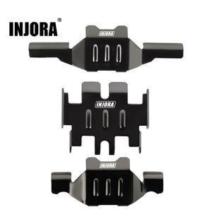 INJORA 스테인레스 스틸 스키드 플레이트 액슬 프로텍터 섀시 아머, 1/18 RC 크롤러 TRX4M 업그레이드, 4M-
