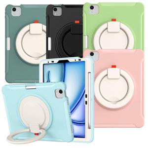 아이패드 에어 7 6 5 4 프로11 M2 M3 케이스 어린이 회전 범퍼 마카롱 아머 세로거치 보호