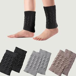 [엄지척]데일리 RJJLOGND 패션 니트 짜임 레그워머 보온 숏 발목토시