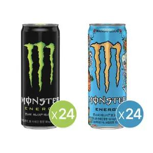 몬스터 에너지 그린 355ml 캔 24개+몬스터 에너지 망고로코 355 캔 24개