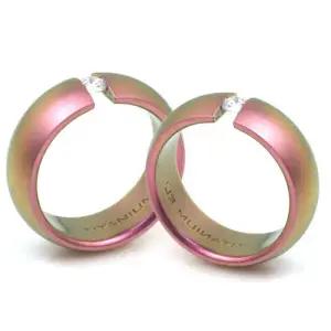 T-156 DIA CO 다이아몬드 티타늄 커플링 반지 이니셜무료 무료배송 맞춤제작 평생AS