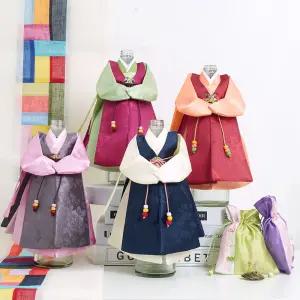 인테리어 오브제 한복 미니어처 와인커버 도령 HM04