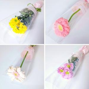 생화한송이 소국 거베라 꽃 한송이 포장 생화택배 꽃배달싼곳 답례품 선물