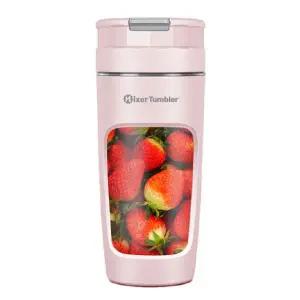 믹서 텀블러 휴대용 믹서기 블렌더 미니 믹서기 대용량 600ml 베이비핑크